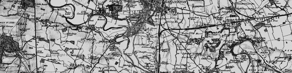 Old map of Skerne Park in 1897