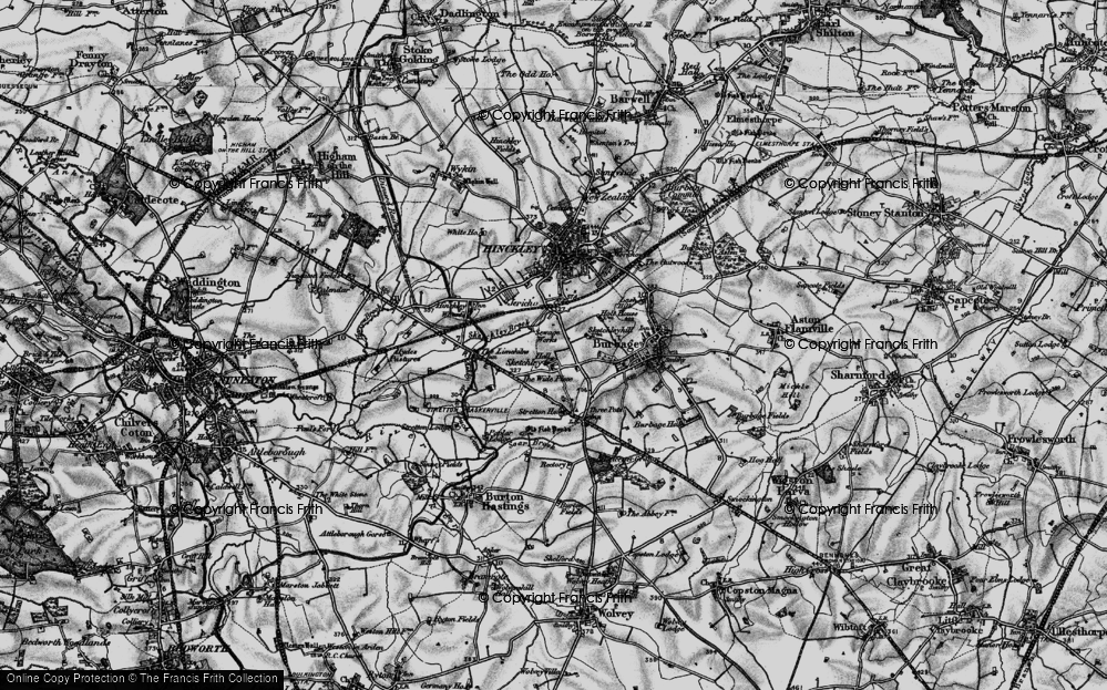 Old Maps of Stretton Baskerville Village, Warwickshire