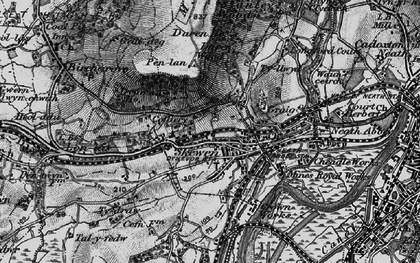 Old map of Skewen in 1898