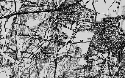 Old map of Felmingham Hall (Hotel) in 1898