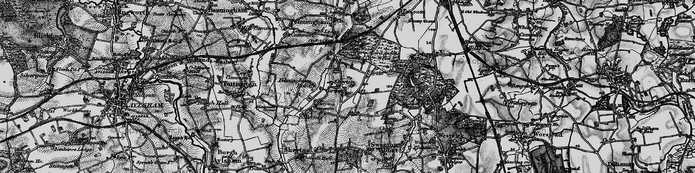 Old map of Felmingham Hall (Hotel) in 1898