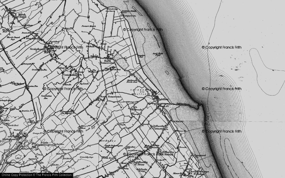 Old Map of Skidbrooke North End, 1899 in 1899