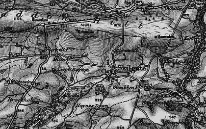 Old map of Skilgate in 1898