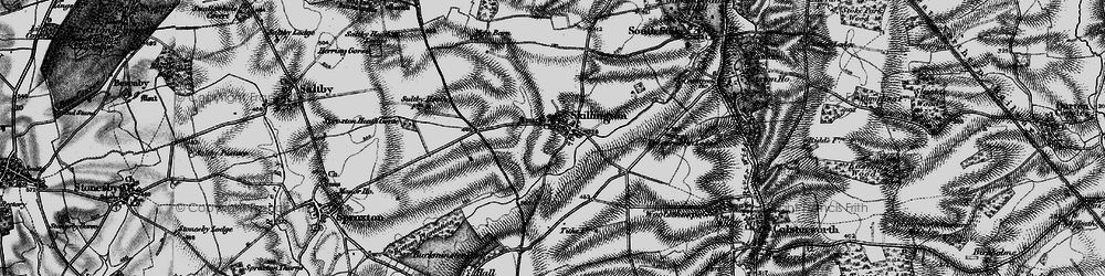 Old map of Skillington in 1895