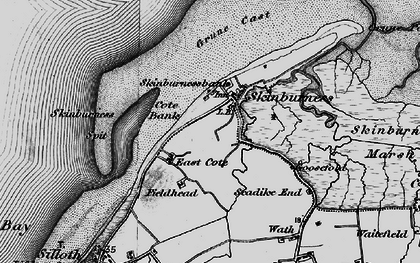 Old map of Grune Point in 1897
