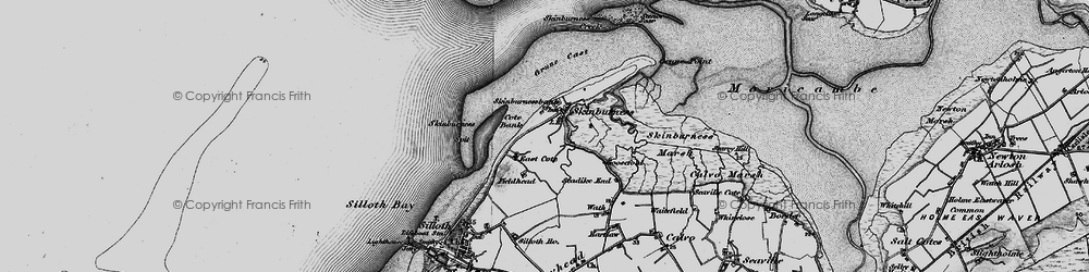 Old map of Grune Point in 1897