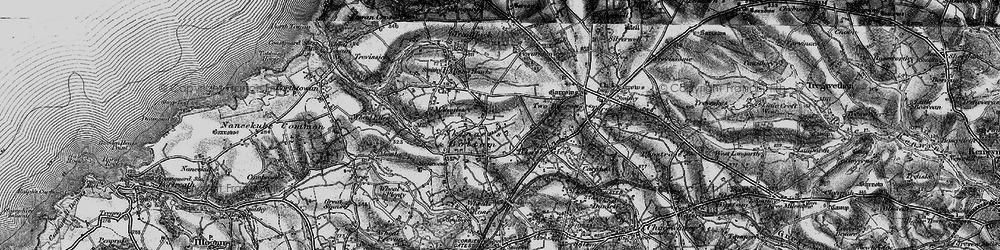 Old map of Skinner's Bottom in 1895
