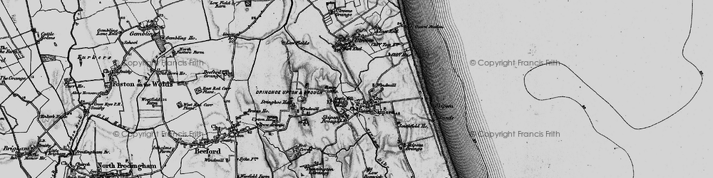 Old map of Skipsea in 1897