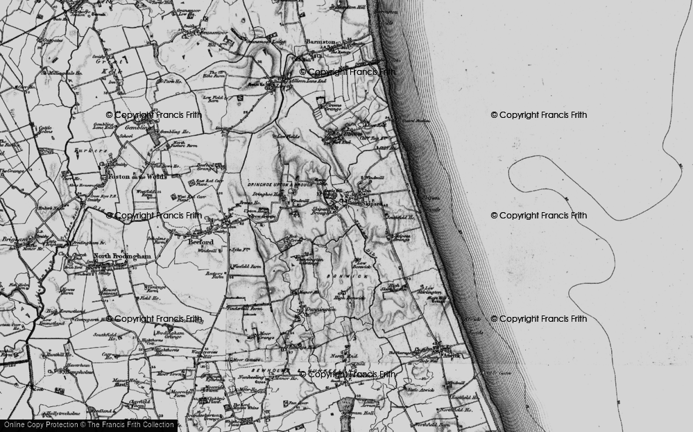 Old Map of Skipsea Brough, 1897 in 1897