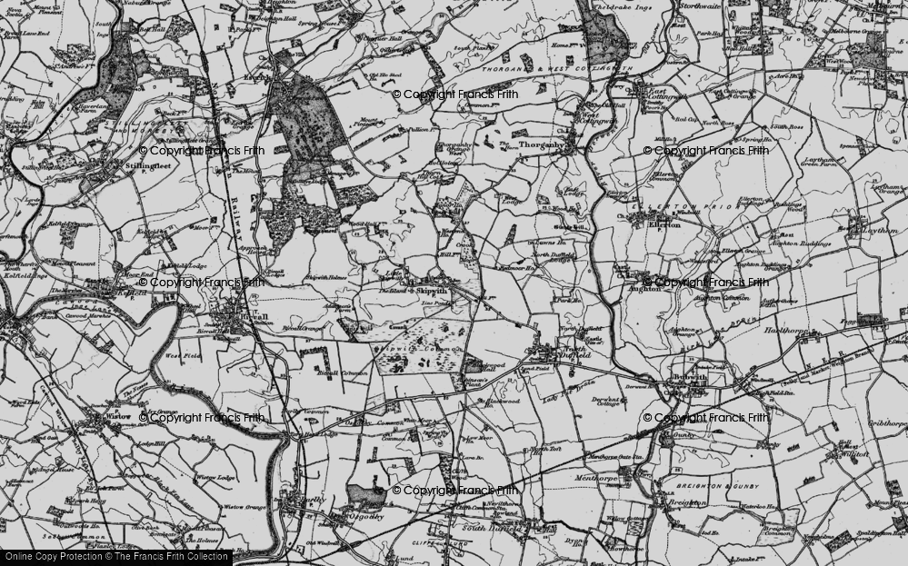 Old Map of Skipwith, 1898 in 1898