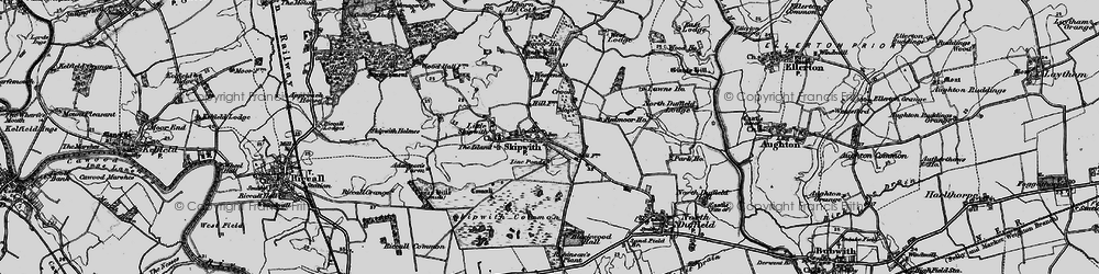 Old map of Skipwith in 1898
