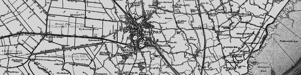 Old map of Skirbeck in 1898