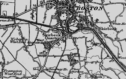 Old map of Skirbeck Quarter in 1898