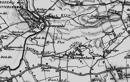 Old map of Skirpenbeck in 1898