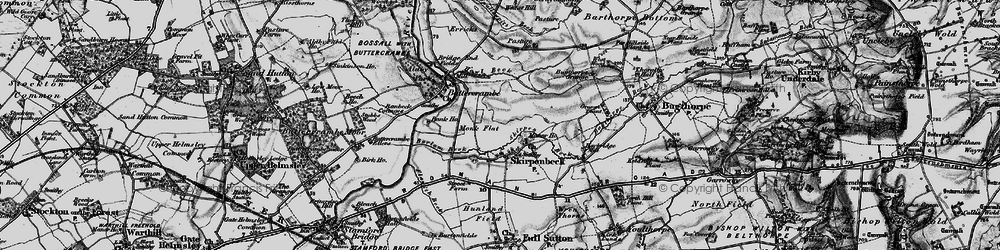 Old map of Skirpenbeck in 1898
