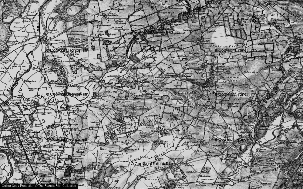 Old Map of Historic Map covering Brown Dyke in 1897