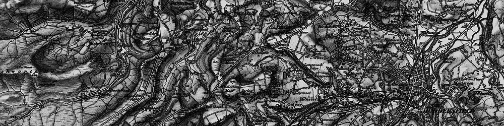 Old map of Slack in 1896