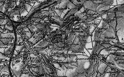 Old map of Slackhall in 1896