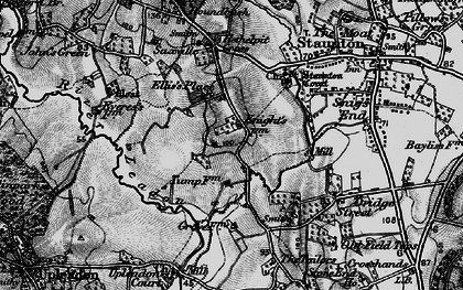 Old map of Sladbrook in 1896