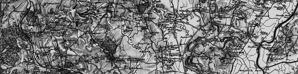 Old map of Brierley Grange in 1896