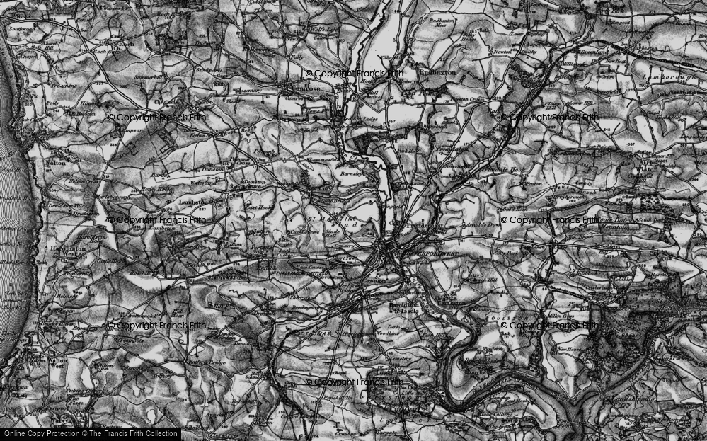 Old Map of Slade, 1898 in 1898