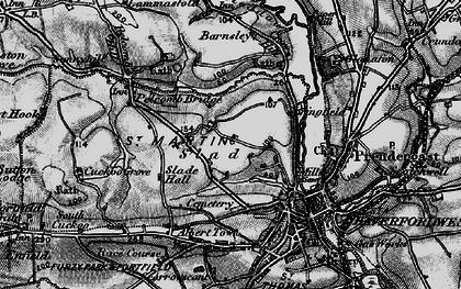 Old map of Slade in 1898