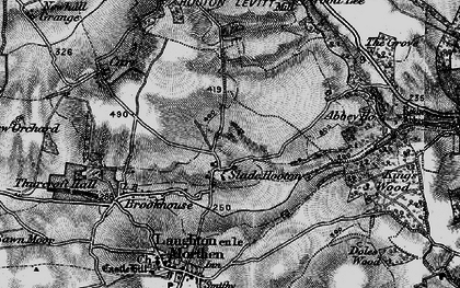 Old map of Slade Hooton in 1895
