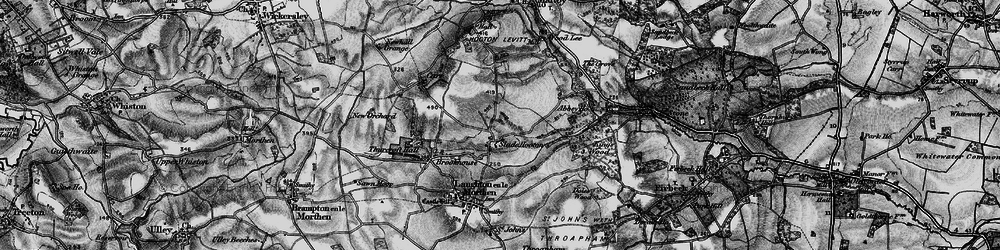 Old map of Slade Hooton in 1895