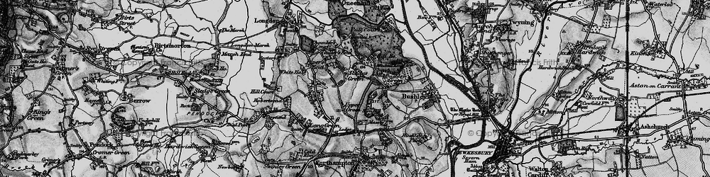 Old map of Slades Green in 1898