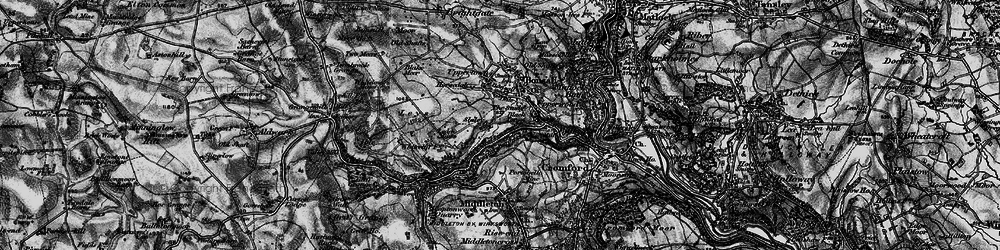 Old map of Slaley in 1897