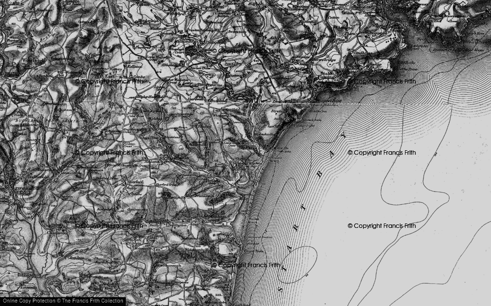 Old Map of Slapton, 1897 in 1897