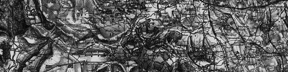Old map of Slatepit Dale in 1896