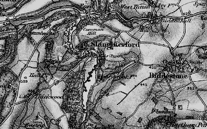 Old map of Slaughterford in 1898