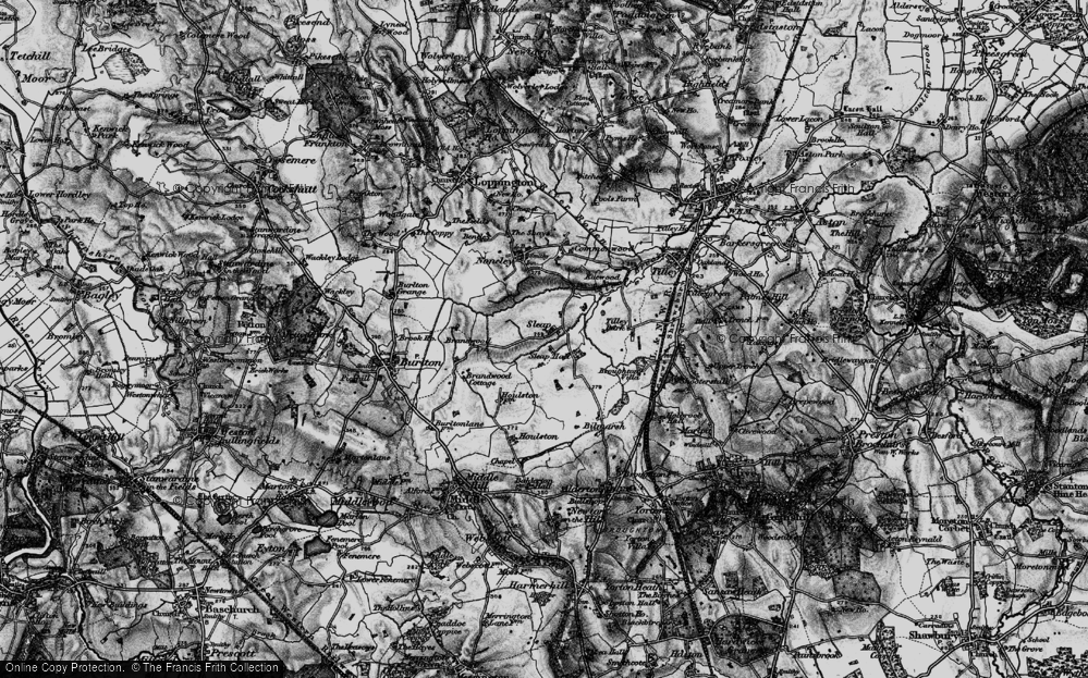 Old Map of Sleap, 1897 in 1897