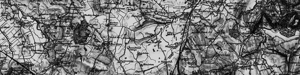 Old map of Sleap in 1897