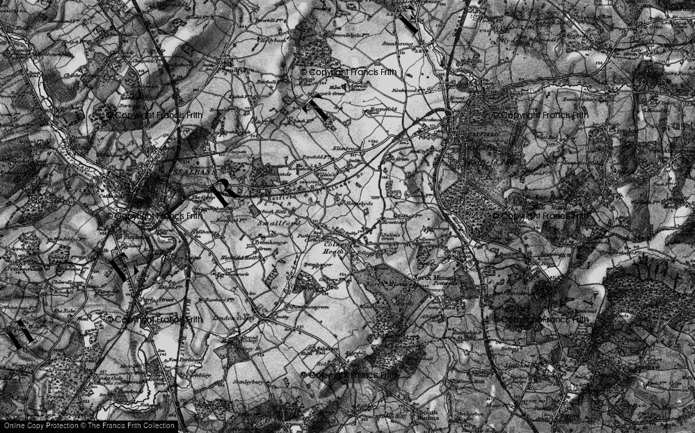 Old Map of Sleapshyde, 1896 in 1896