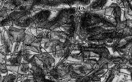 Old map of Sleeches Cross in 1895