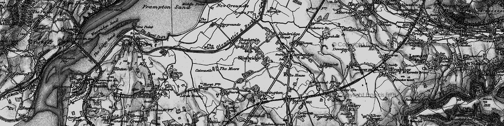 Old map of Slimbridge in 1897