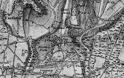 Old map of Slindon in 1895