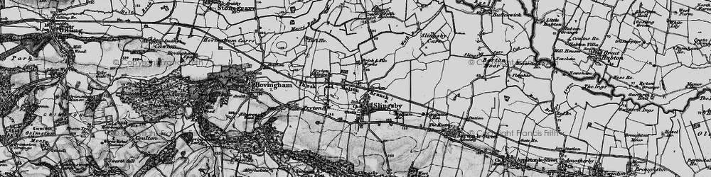 Old map of Slingsby in 1898