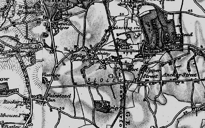 Old map of Sloley in 1898