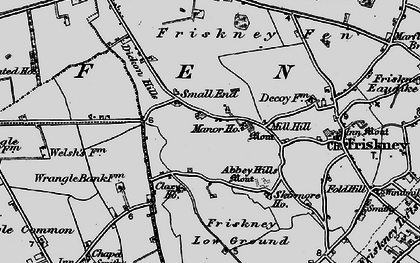 Old map of Small End in 1899