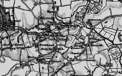 Old map of Smallburgh in 1898