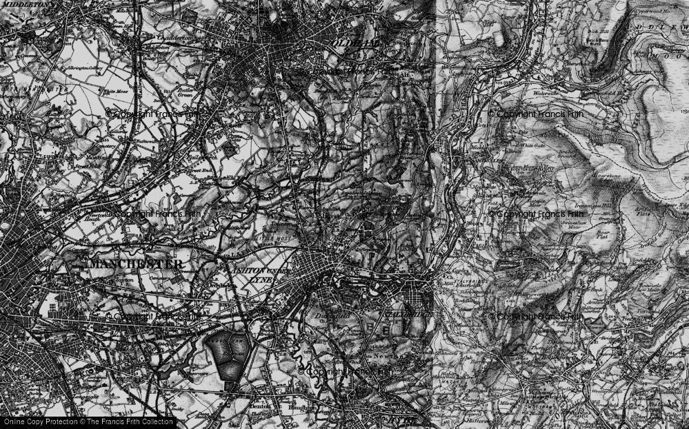 Old Map of Smallshaw, 1896 in 1896