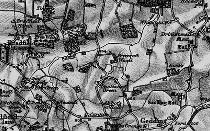 Old map of Smallwood Green in 1898