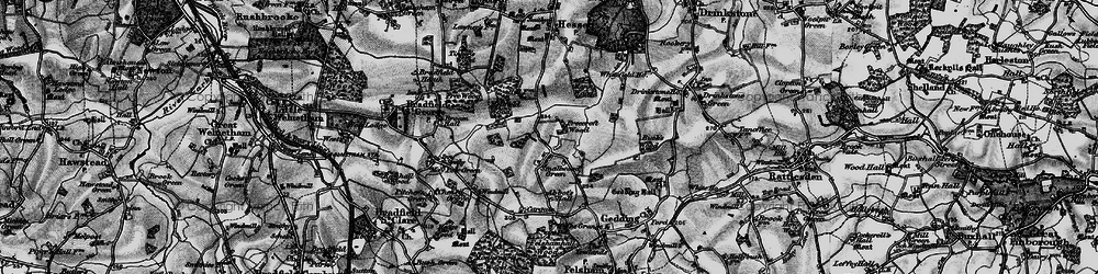 Old map of Smallwood Green in 1898