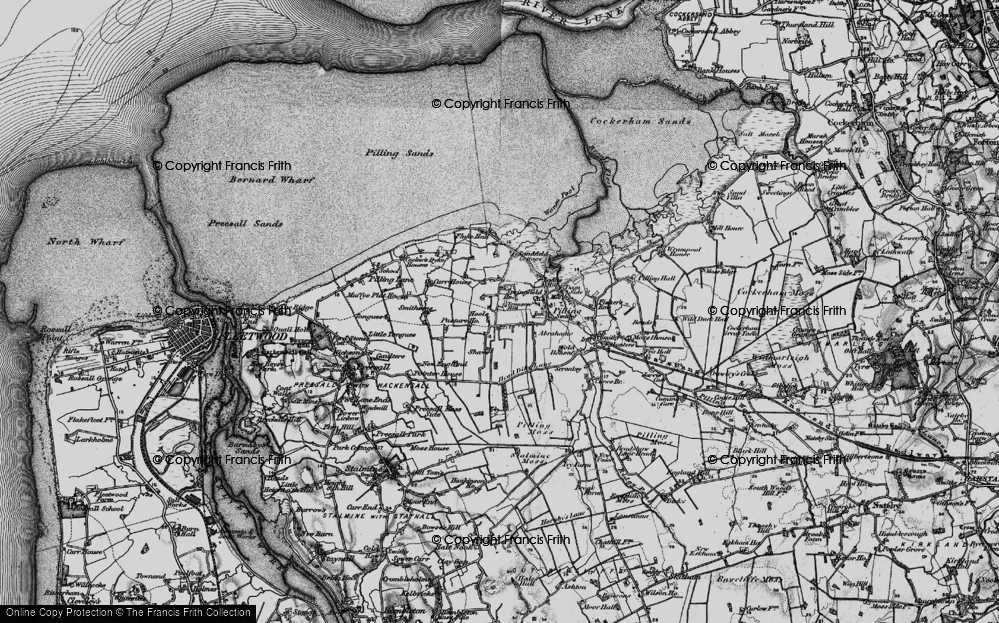 Old Map of Historic Map covering Beech Ho in 1896