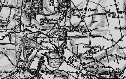 Old map of Broomscot Common in 1898