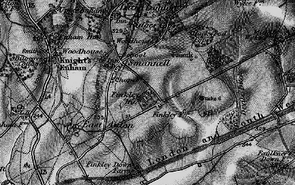 Old map of Smannell in 1895