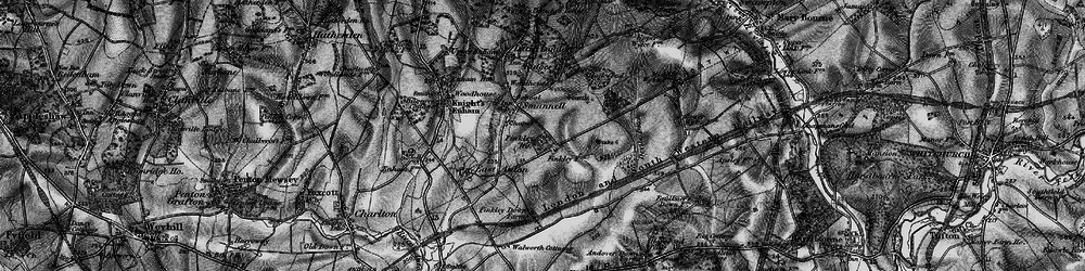 Old map of Smannell in 1895